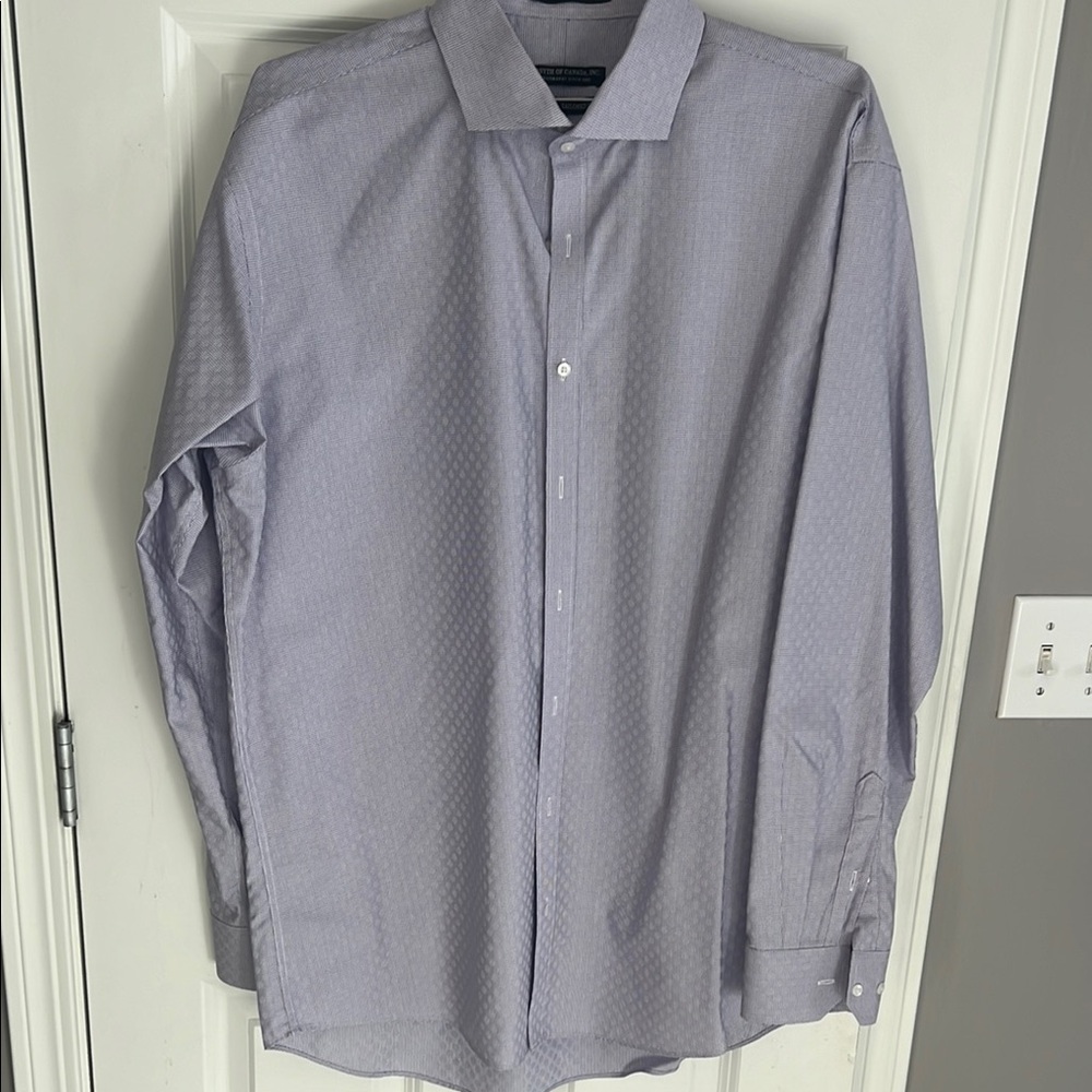 Lavender Classic Dress Shirt with Pointed Collar